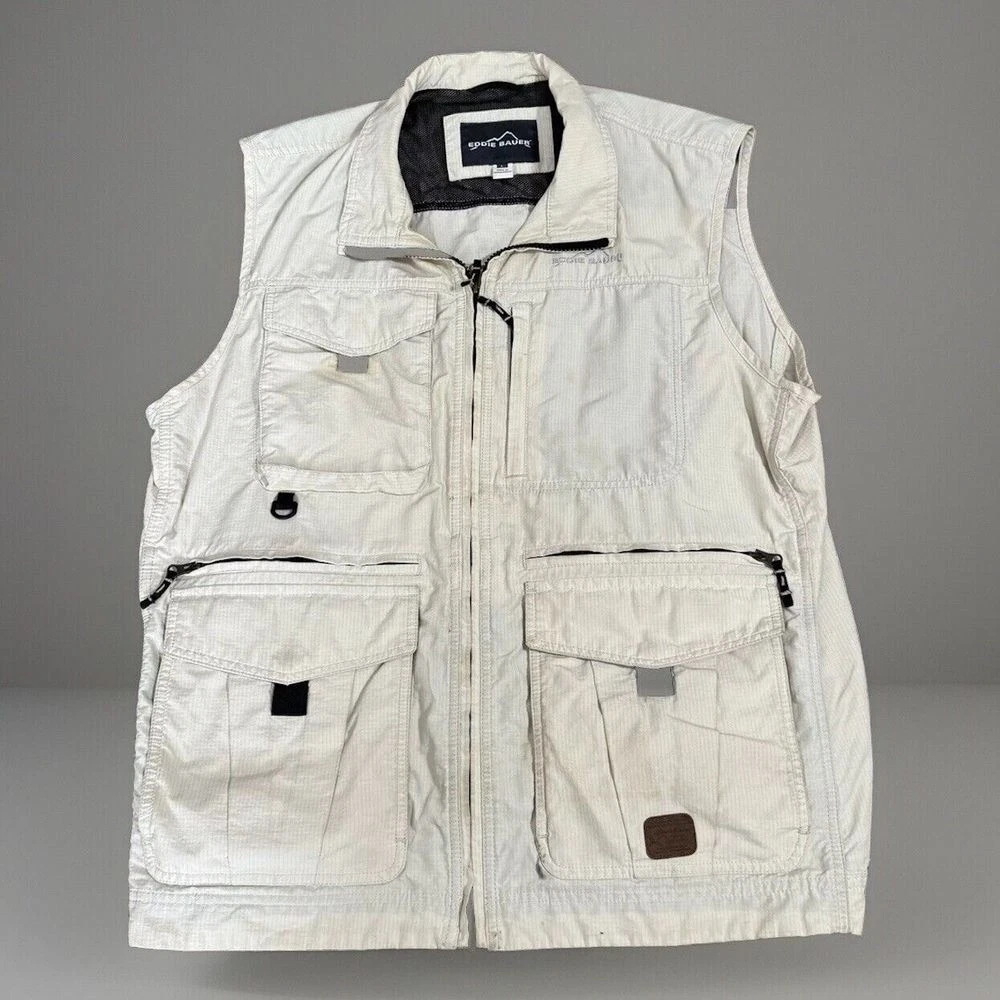 Vintage Eddie Bauer Vest, Fishing, Hunting, Hiking, Travel, Outdoor, Mens Large