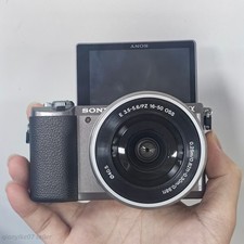 Sony Alpha a5100 24.3MP Flip Screen Mirrorless Camera w16-50mm Lens English Menu