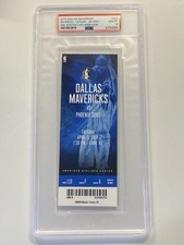 Dirk Nowitzki 2019 Dallas Mavericks Final Career Game Full Ticket PSA 10
