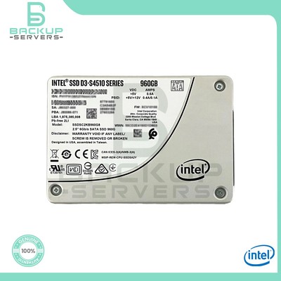SSDSC2KB960G8 Intel D3-S4510 Series 960GB 6Gbps SATA 2.5'' SSD