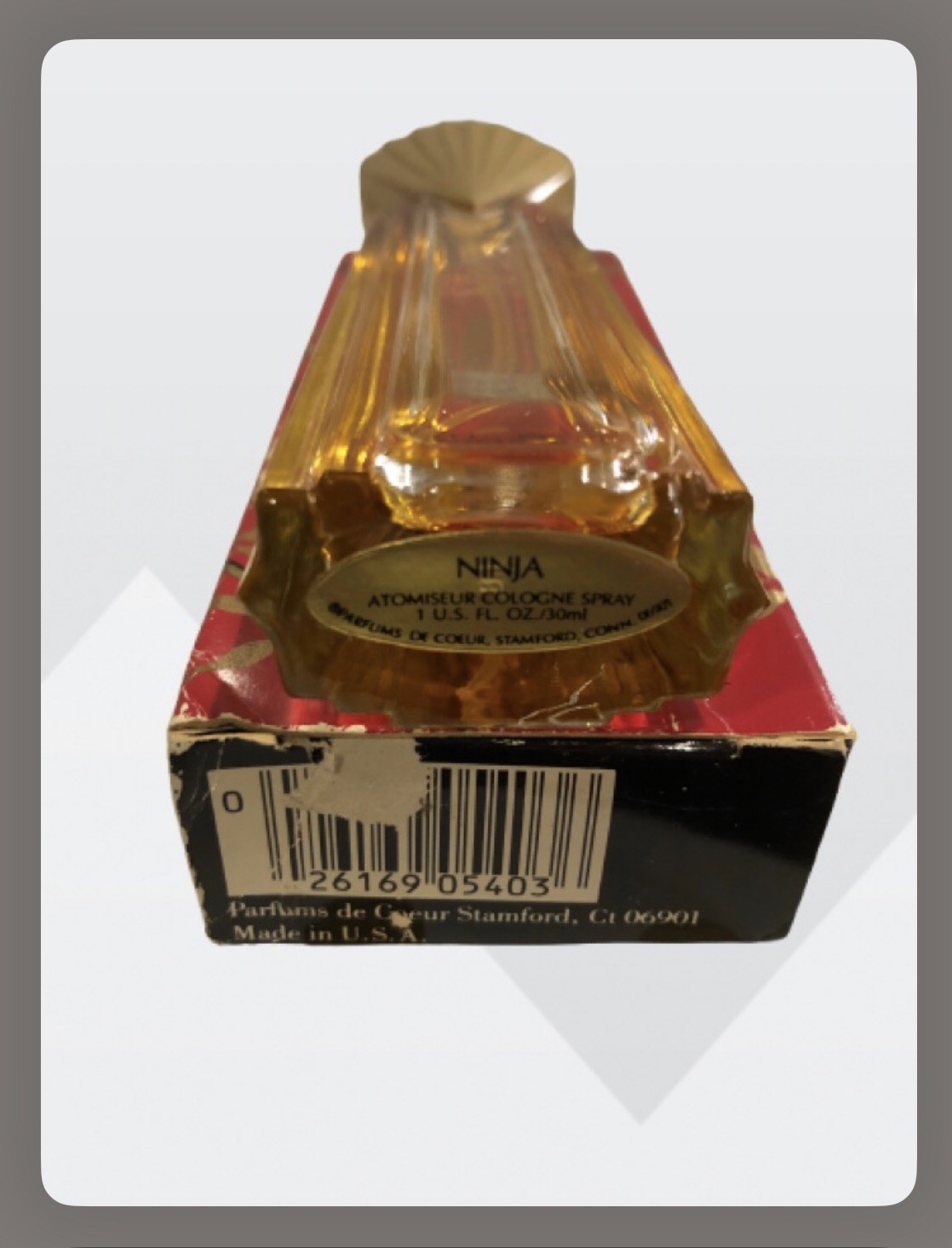 Vintage Parfums de Coeur Ninja Atomiseur Cologne Spray, 1 U.S. fl. oz./30 ml.