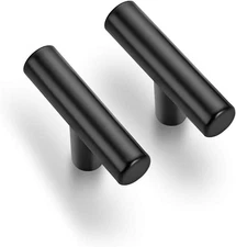 10 Pack 2 inch Cabinet Pulls Matte Black Stainless Steel 2 Inch, 