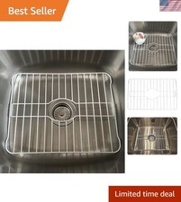 Carbon Steel Sink Protector with Raised Edges - Space Saving 12.5" x 18"