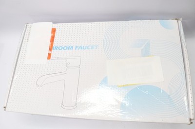 Waterfall Single Handle Single Hole Low-Arc Modern Bathroom Faucet Kit 