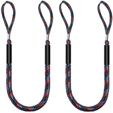 Botepon Boat Bungee Dock Lines, 4 feet stretches to 5 1/2 feet, Pack Of 2