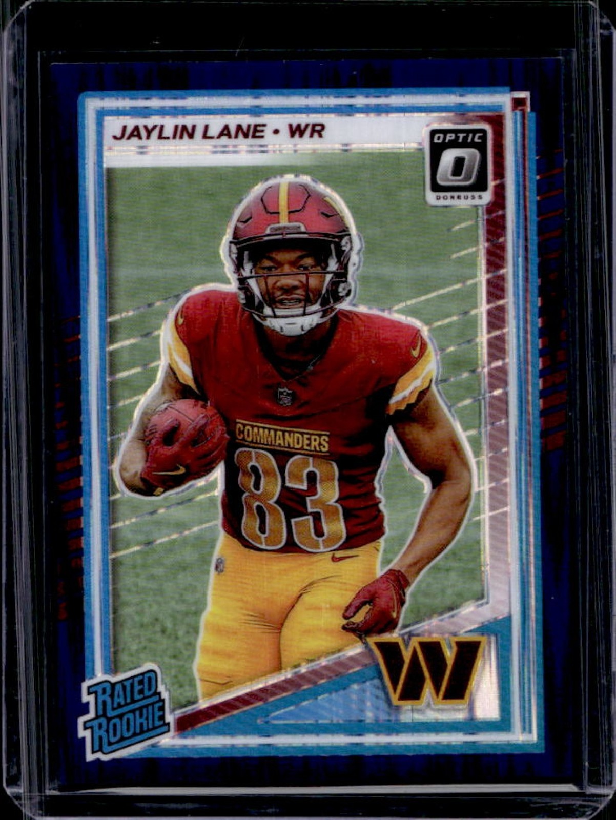 2025 Panini Donruss Optic Jaylin Lane Rated Rookie Purple Shock Prizm #249