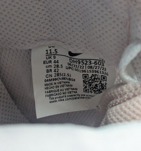 NUEVO EN CAJA Nike Waffle Debut Zapatillas Informales Para Mujer 11.5 Rosa Pálido/Gris Gamuza - Imagen 9 de 9