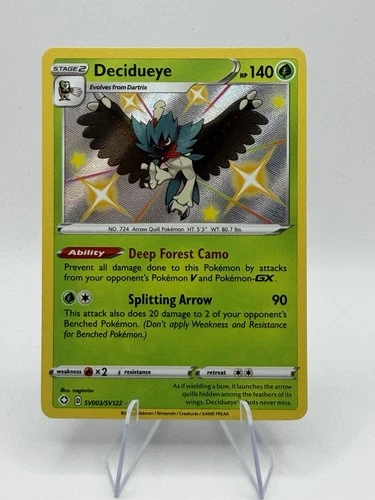 Decidueye SV003/SV122 Shining Fates: Shiny Vault Holo