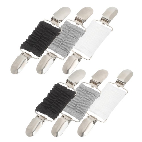 6pcs Elastic Clothing Cinch Clips For Retro Shirt Waist Tightener - Picture 1 of 12