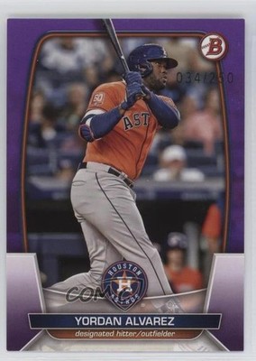 2023 Bowman Purple 34/250 Yordan Alvarez #29 0w24
