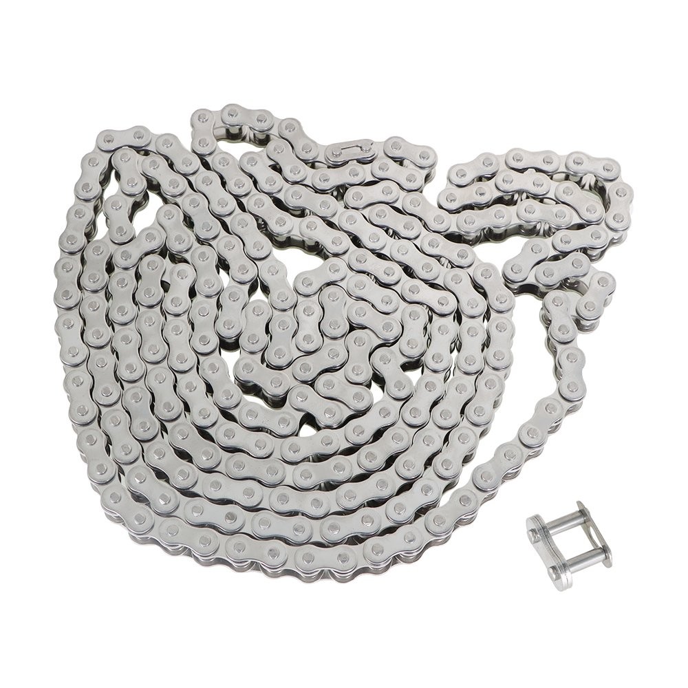 #40SS Stainless Steel Roller Chain x 10 feet+Free Connecting Links 1 connector