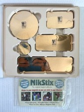 Nikken Kenko Promo Pads Magnets Set of 5 Gold Magnetic Therapy With Case