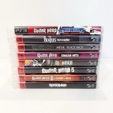 8 Title PS3 Rockband/Guitar Hero Bundle Smash Hits, Van Halen, Track Pack Metal