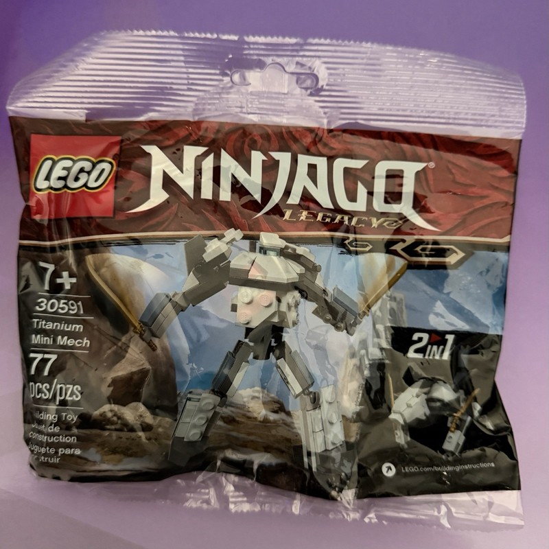 Lego Ninjago Legacy # 30591 Titanium Mini Mech 2in1 Building Toy 77 pieces NEW