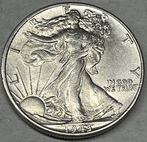 1943 50C Walking Liberty Half. EINE AU SCHÖNHEIT!! Kostenloser Versand!!