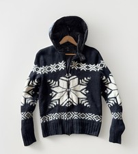 Polo Ralph Lauren Vintage Nordic Lambs Wool Cashmere Sweater Size L Fits Medium