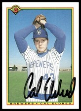 1990 Bowman #387 Cal Eldred -Hand Signed Autograph