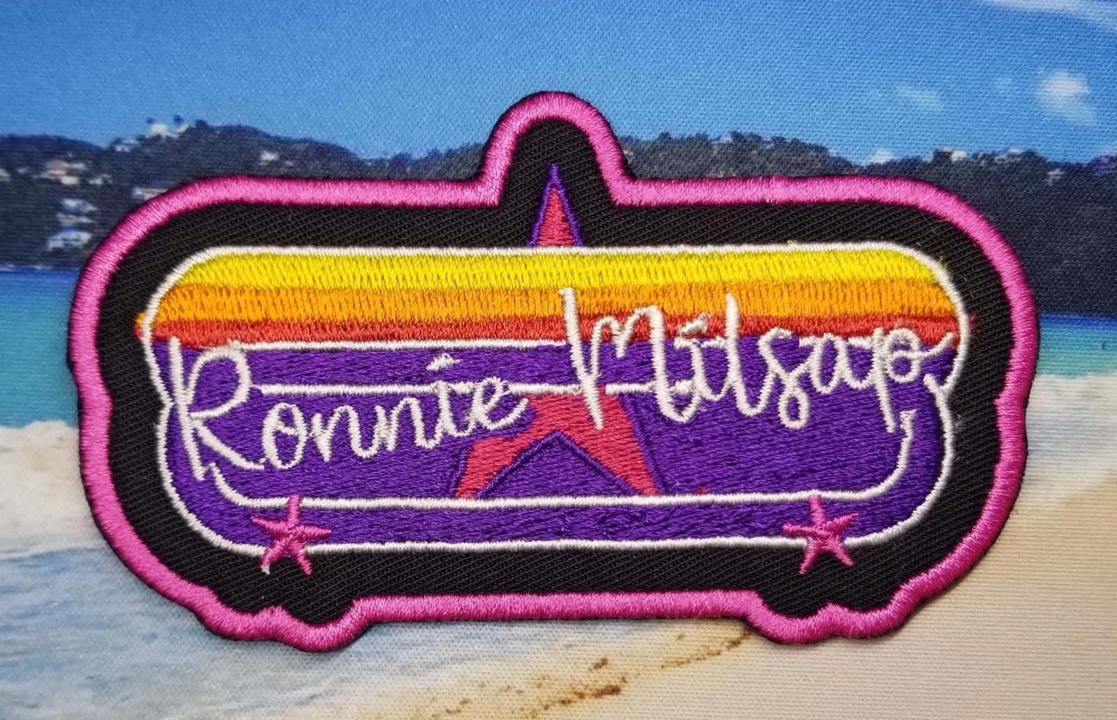 EMBROIDERED RONNIE MILSAP COUNTRY MUSICIAN PATCH (Please Read Ad)