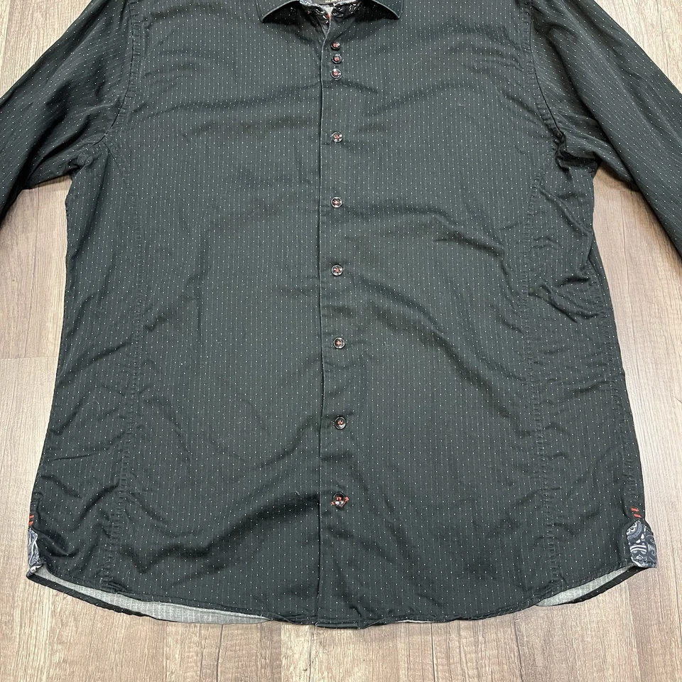 Y2K AU NOIR LIMITED EDITION /300 BLACK LONG SLEEVE BUTTON UP SHIRT SZ L (38) - Image 4 of 4