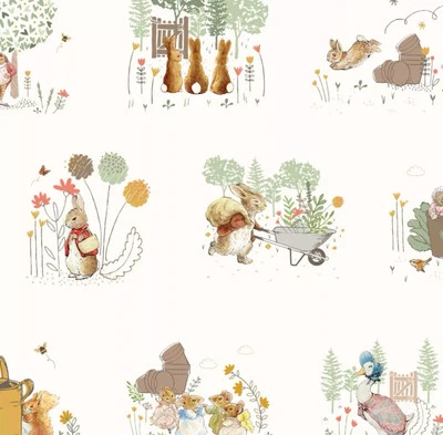 Peter Rabbit - Meadow Tails - Fav Friends - tessuto stampa digitale 100% cotone