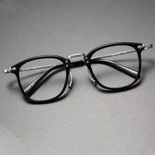 Japan Design Handmade Retro Square Titanium Eyeglass Frame Vintage Spectacles