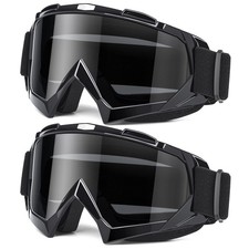 2-Pack Adult Dirt Bike Goggles, ATV, Motorcycle, Men, Women, Wide Off-Road