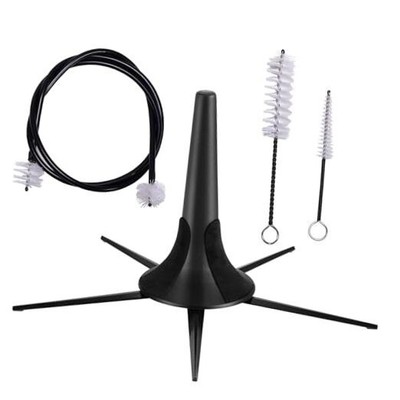 Trumpet Stand and Trumpet Care Kit Mouthpiece, Valve, Snake Brush Kit, 