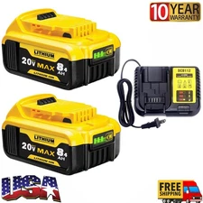 For DeWalt 20V Max XR 8.0AH Lithium Ion Battery DCB206-2 DCB205-2 w/ Charger