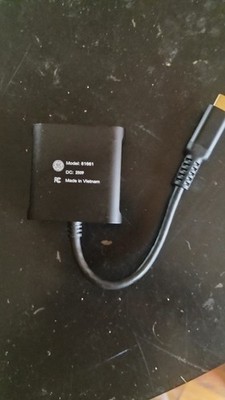 GE USB-C to Dual HDMI Adapter with Power Pass-Through, 4K @ 60Hz