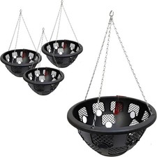 Hanging Basket with chains 14 Inch Hanging Basket Indoor Outdoor Balcony Patio