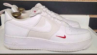 Nike Air Force 1 '07 White University Red FZ7187-100 Men's Size 9