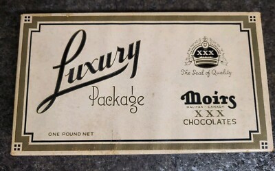 Rare Early 1920s 30s Moirs Luxury Chocolate XXX Box Halifax EXCELLENT CONDITION 