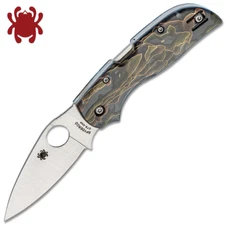 Spyderco Chaparral CTS-XHP Satin Plain Blade Raffir Noble Handles C152RNP