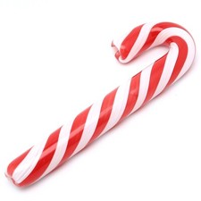 7" Luxury Glass Smoking Pipes Christmas Candy Cane Smoke Bowls Pipe White Red