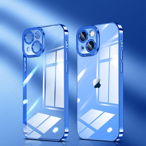 For iPhone 16 Pro Max 15 14 Pro 13 12 11 Plating Clear Soft TPU Phone Case Cover - Picture 18 of 33