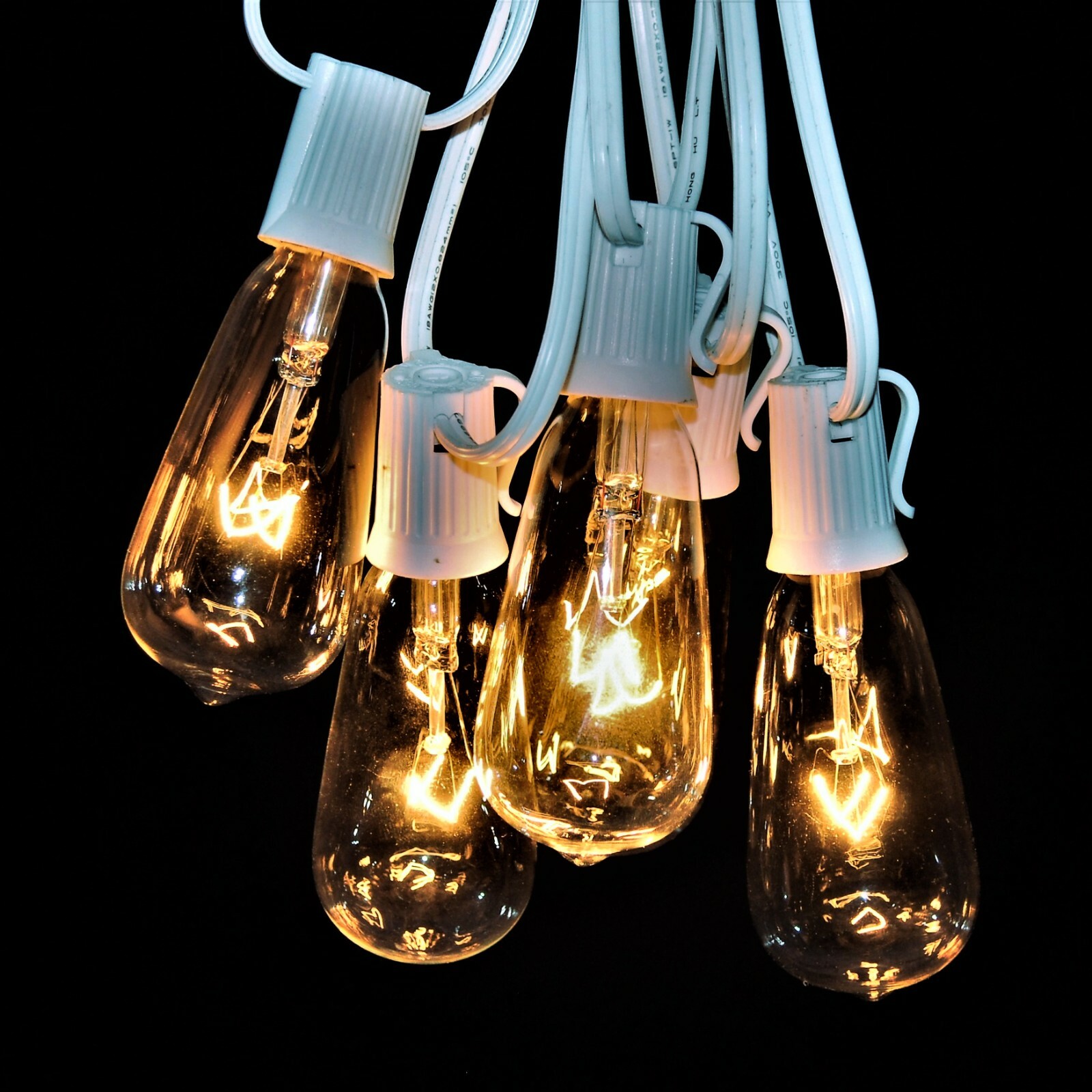 ST40 Clear 7 Watt Indoor, Outdoor String Lights for Patio, Cafe and  Backyard