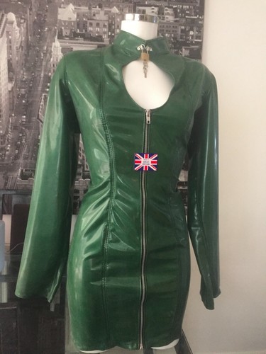 THE FEDERATION RUBBER LATEX SLEEVED DRESS BLACK | eBay