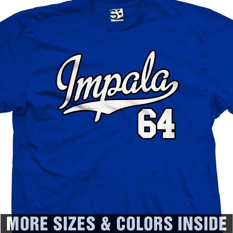 64 Impala PRO Script T-Shirt | 1964 SS Jersey Team Sports Logo Design Print Tee
