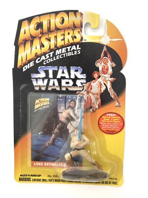 Luke Skywalker Star Wars Action Masters Metal Figure 1994 Diecast Vtg Sealed New