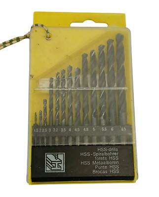 Team Mechanix HSS Spiralbohrer Set 13-teilig 1,5 bis 6,5mm in Box