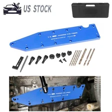 72610 Manifold Drill Template for Ford 3.5L Ecoboost, Blue