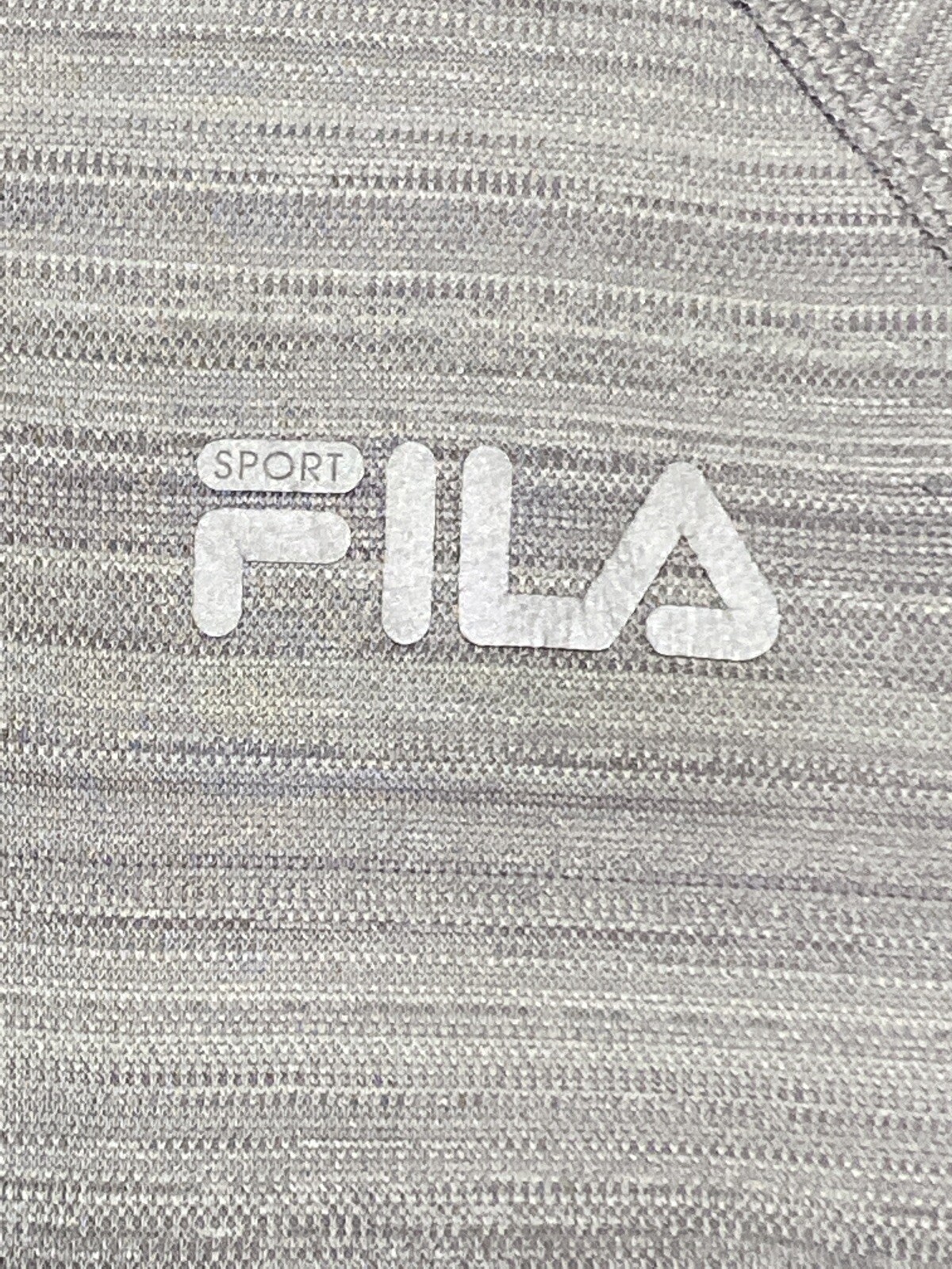 simpatico pullover FILA SPORT grigio grigio viola felpa con cappuccio ragazza M 10 12