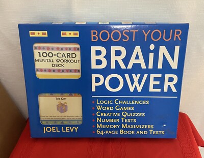 Boost Your Brain Power Game For Mental Skills Joey Levy New SEALED