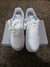 Women's Size 6  8.5 Air Force 1 07 White Blue