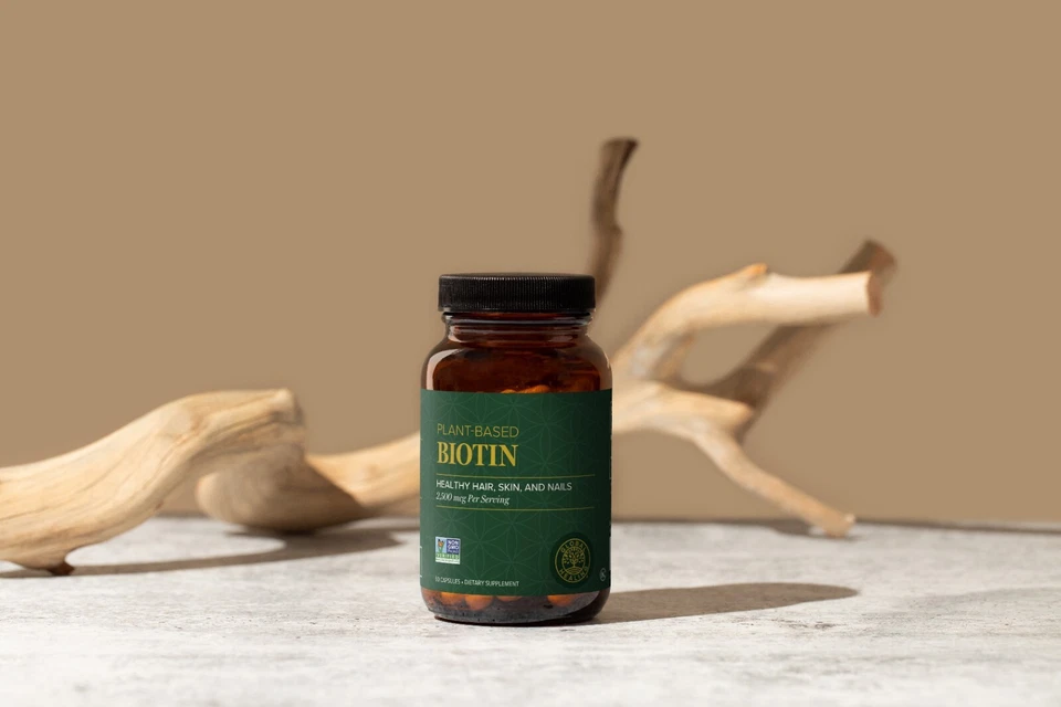 Global Healing Biotina 2500mcg, Extracto Orgánico de Sesbania - 60 Cápsulas Foto 4 de 4