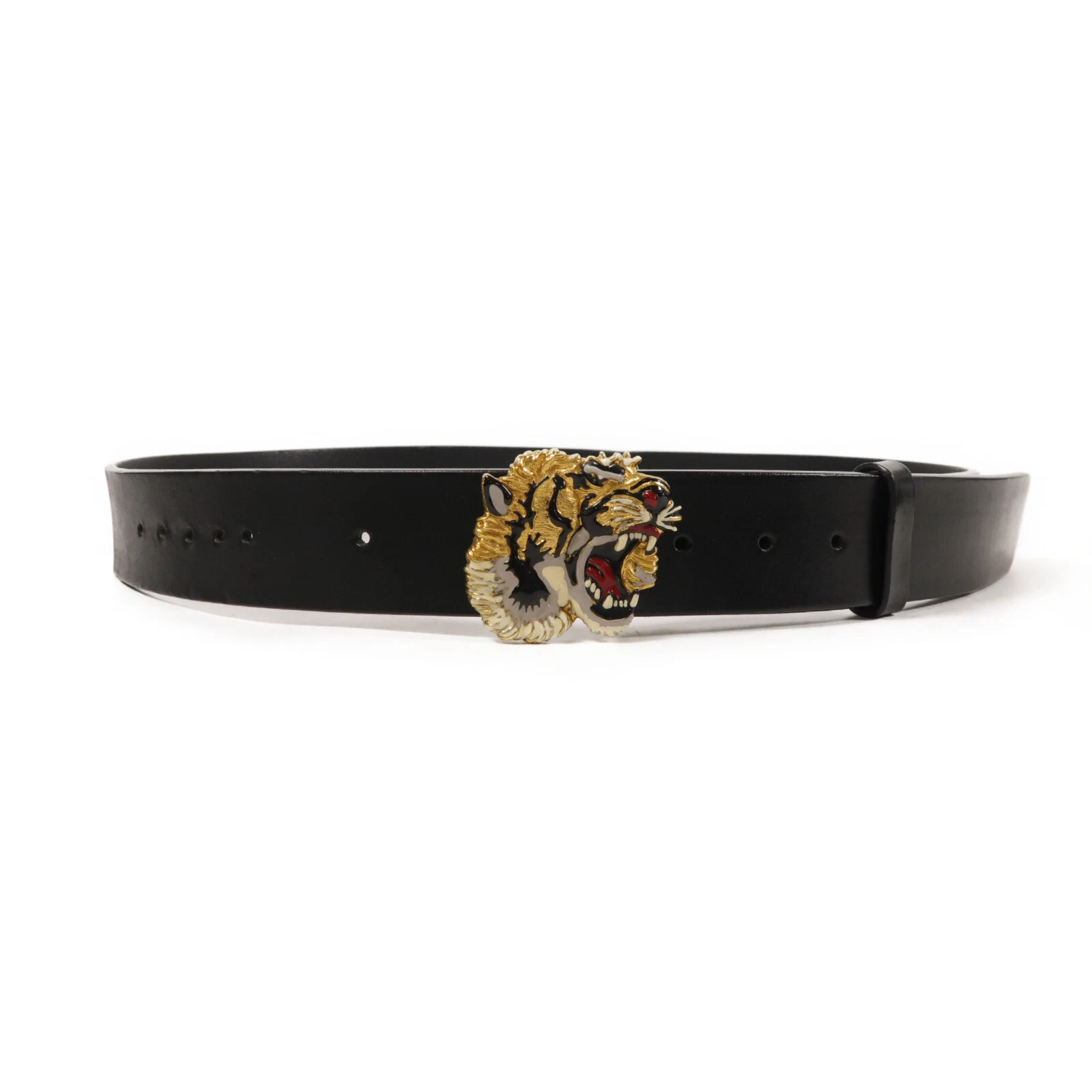 Ceinture GUCCI GG GHW cuir noir