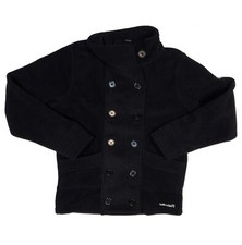 Avalanche Womans Long Sleeve Fleece Jacket Black Size Medium