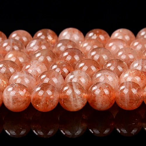 Rainbow Lattice Sunstone Grd AA Round 4MM 5MM 6MM 7MM 8MM Loose Beads (D446) - Picture 2 of 3