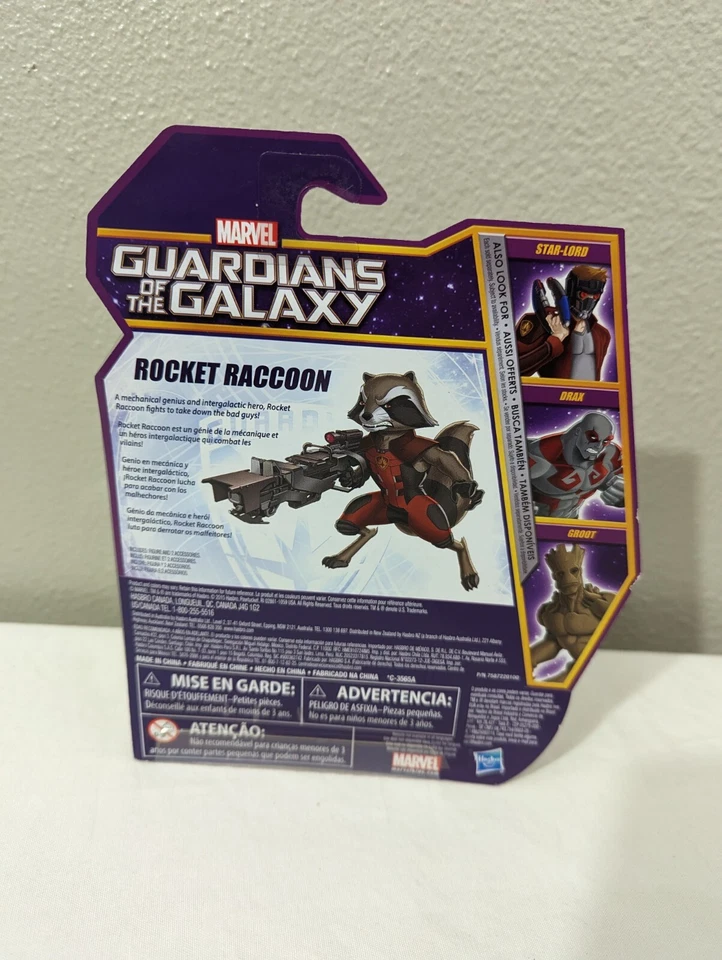 ROCKET RACCOON Guardianes de la Galaxia con Baby Groot Hasbro Foto 2 de 2