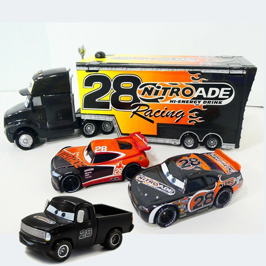 4PCS Nitroade NO.28 Hauler Truck&Pickup&Car Disney Pixar
